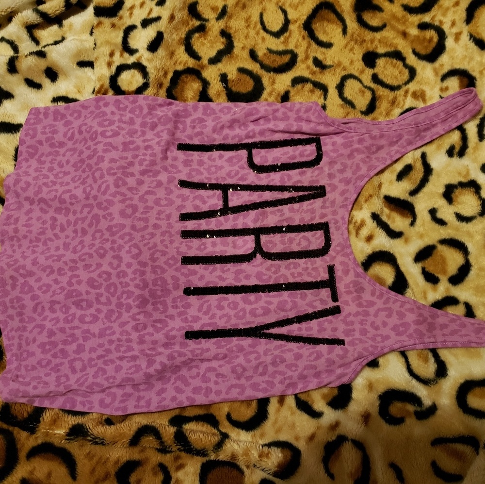 PINK low back tank top